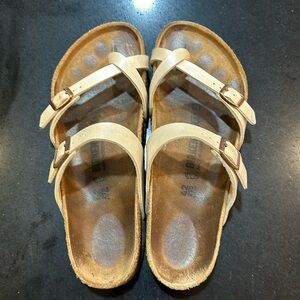 Pearl white Birkenstock size 42